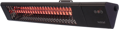 Infralämmitin Sunred Dark Smart Triangle Wall Black 2500w IP55