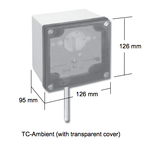 Termostaatti, ympäristö TC Ambient (0C...40°C)