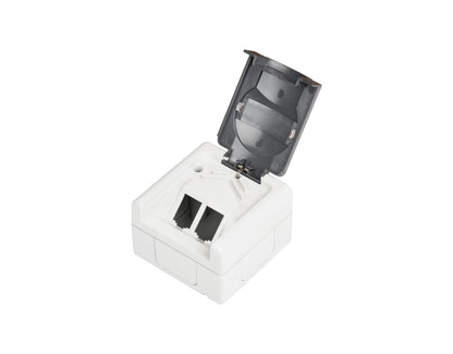 Pintarasia IP44, 2xCat6a Keystone IP44 Distribution box plastic Kuva - 4