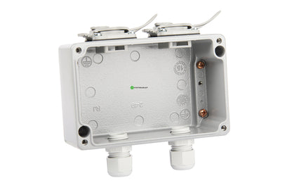 Pintarasia IP67, 2xRJ45, EiLiit. IP67 Outlet Keystone, Aluminium Kuva - 2