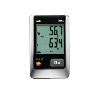 Testo 176T4 Lämpötilaloggeri 1 K, J ja T-tyypin anturit