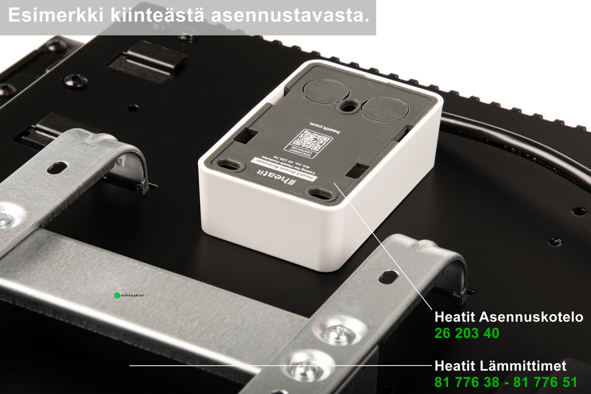 Heatit Panel WiFi Listalämmitin Musta 750-1000W Kuva - 8