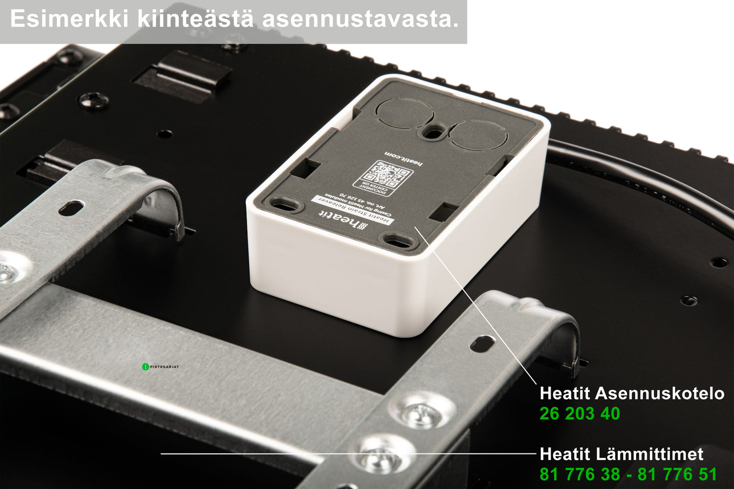 Heatit Panel WiFi Tasolämmitin Musta 400-1500W Kuva - 8