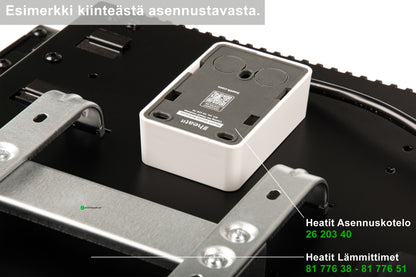 Heatit Panel WiFi Tasolämmitin Musta 400-1500W Kuva - 8