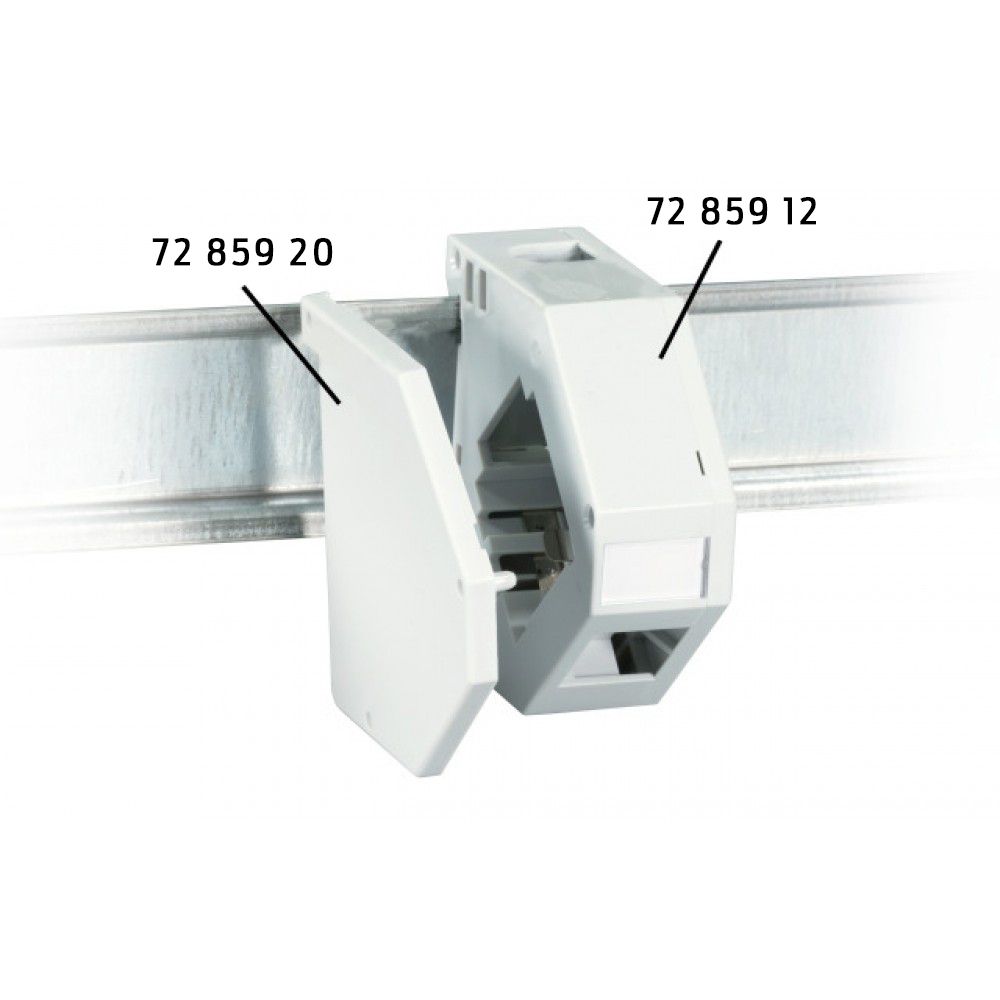 Kytkentäkotelo, runko DIN-kisko Adapterirunko Keystone-liittimille  Kuva - 3