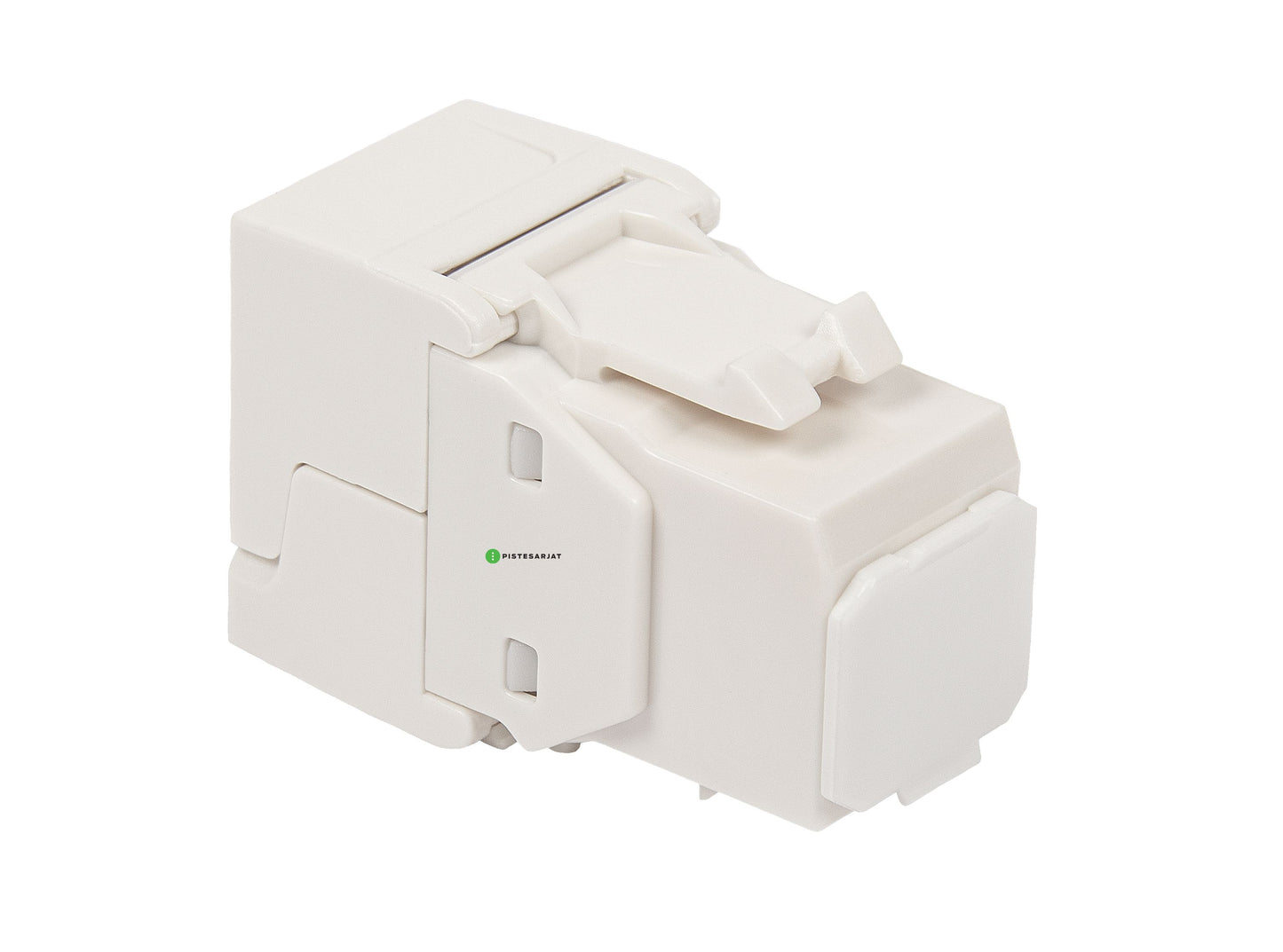 Liitin-Cat6 RJ45 UTP Keystone E-20080 Cat.6 UTP Työkaluton, valkoinen 12kpl/pkt Kuva - 3