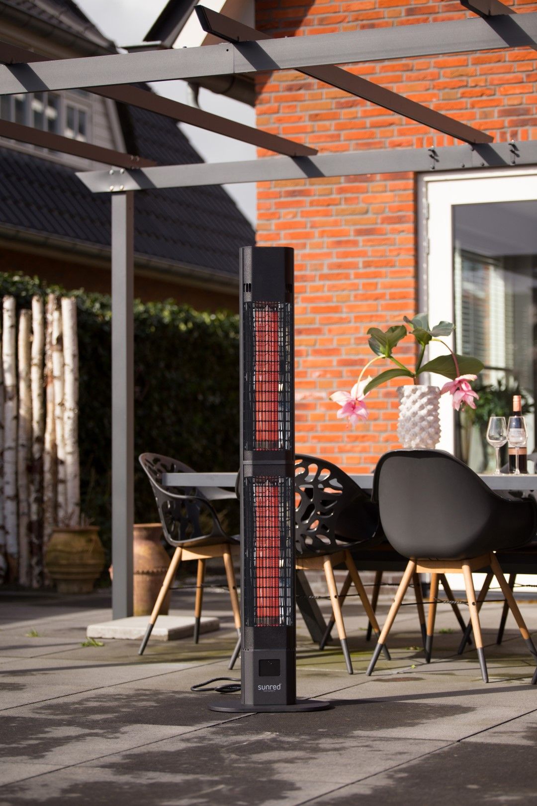 Infralämmitin Sunred Dark Valencia lounge Black 3000w IP55 Kuva - 8
