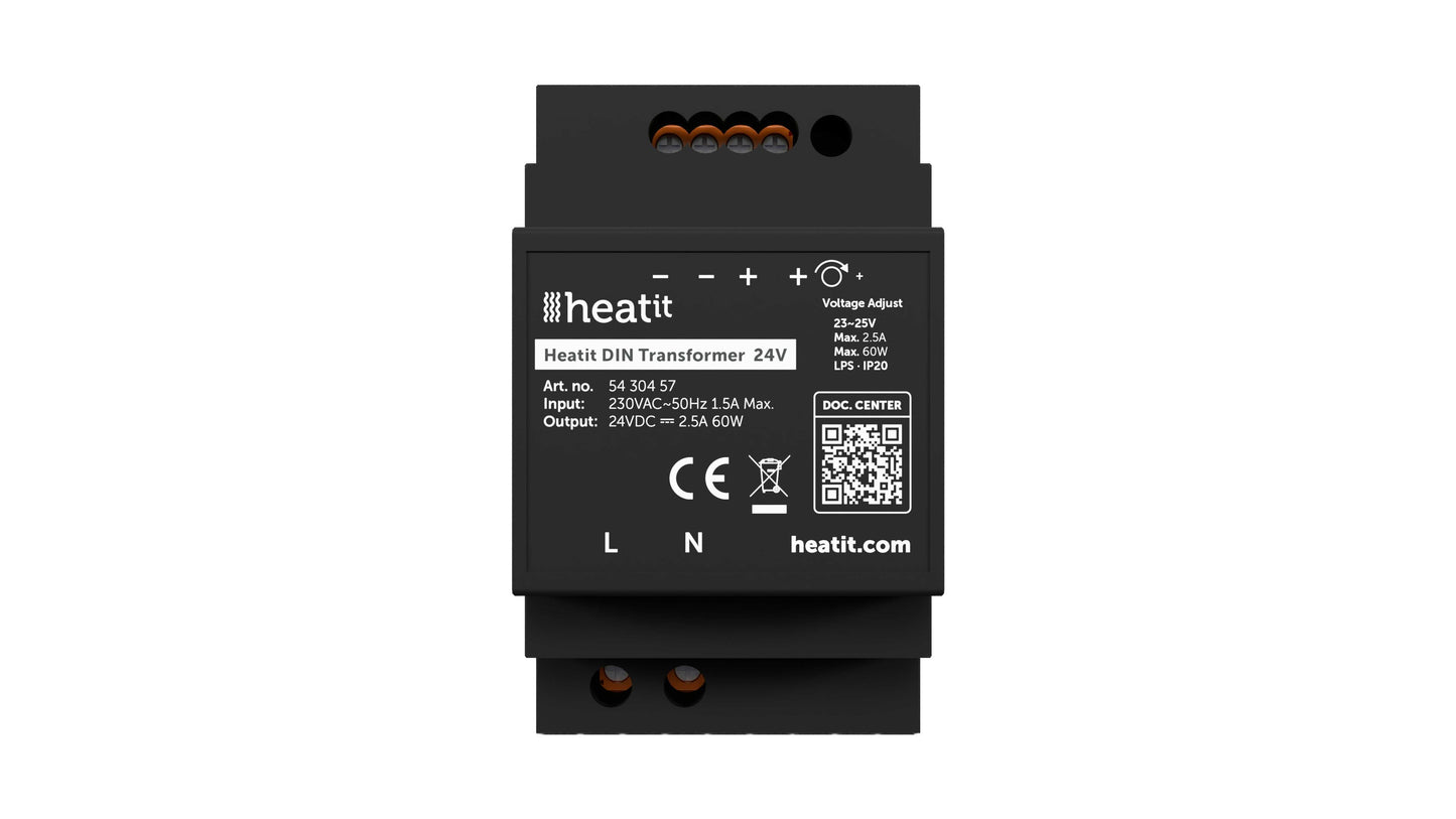 Muuntaja Heatit muuntaja 230VAC -> 24VDC 2,5A/60w Kuva - 1