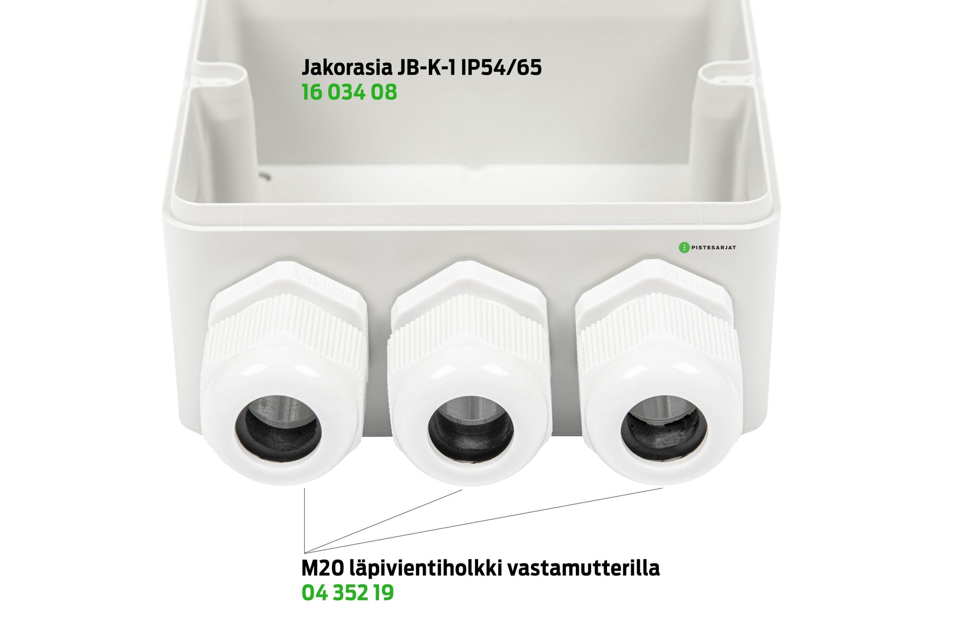 Jakorasia IP 54/65 94x94x56  JB-K-1 M20/25 PST Kuva - 4