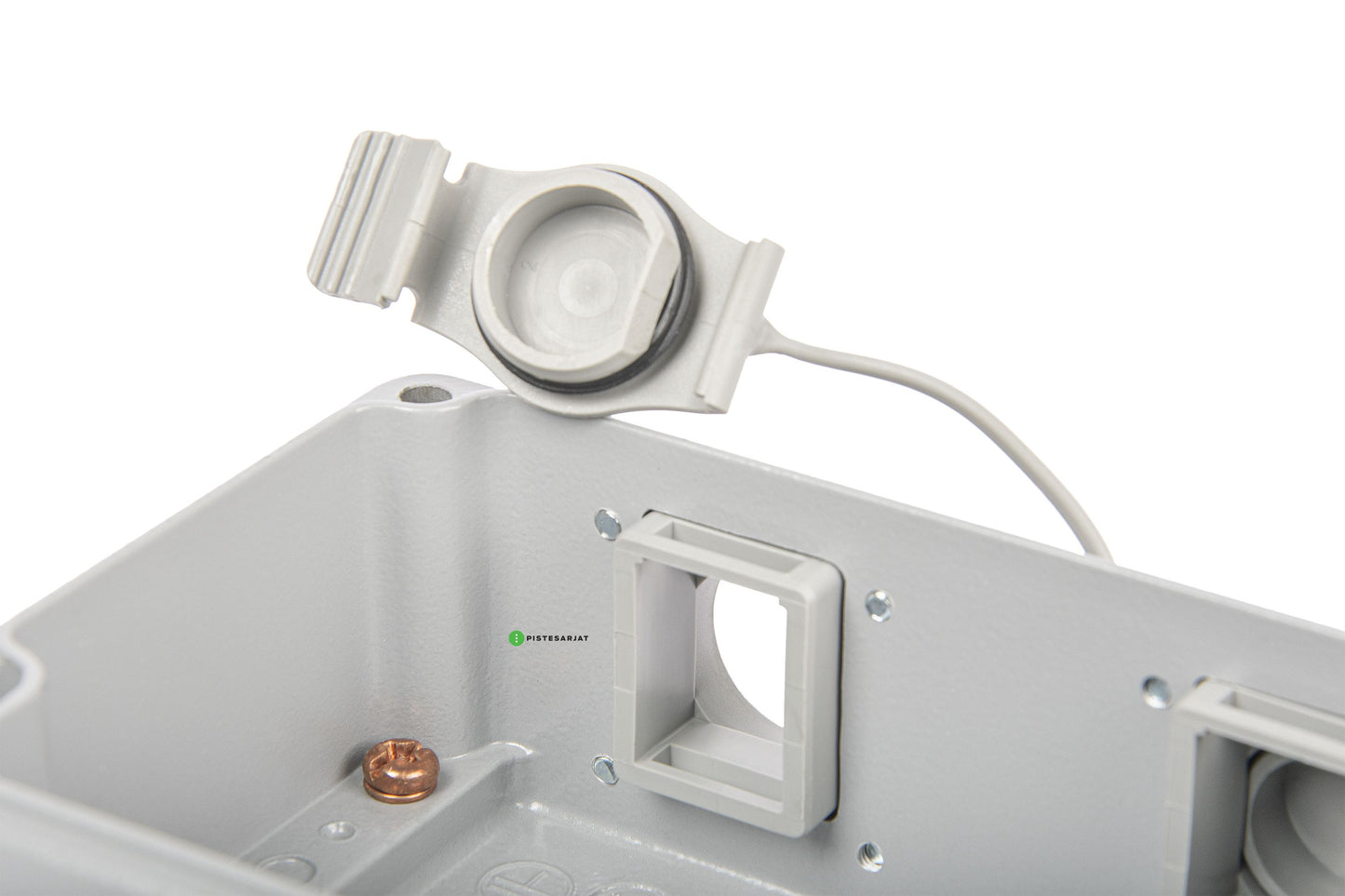 Pintarasia IP67, 2xRJ45, EiLiit. IP67 Outlet Keystone, Aluminium Kuva - 3