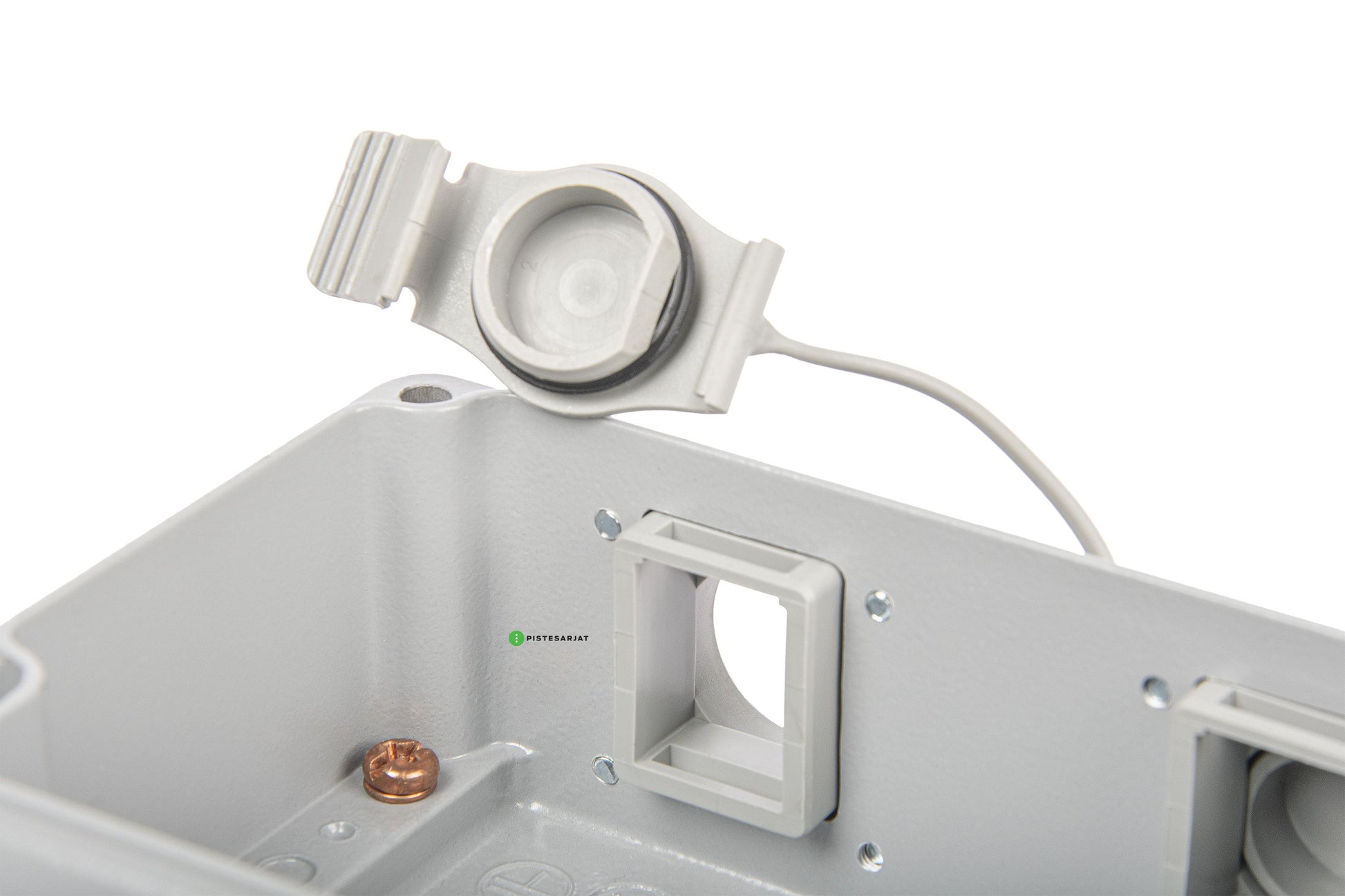 Pintarasia IP67, 2xRJ45, EiLiit. IP67 Outlet Keystone, Aluminium Kuva - 3