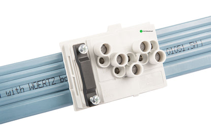 DALI-liitäntärasia 5-napainen 5G2,5mm²+2x1,5mm² lattakaapelille Kuva - 2