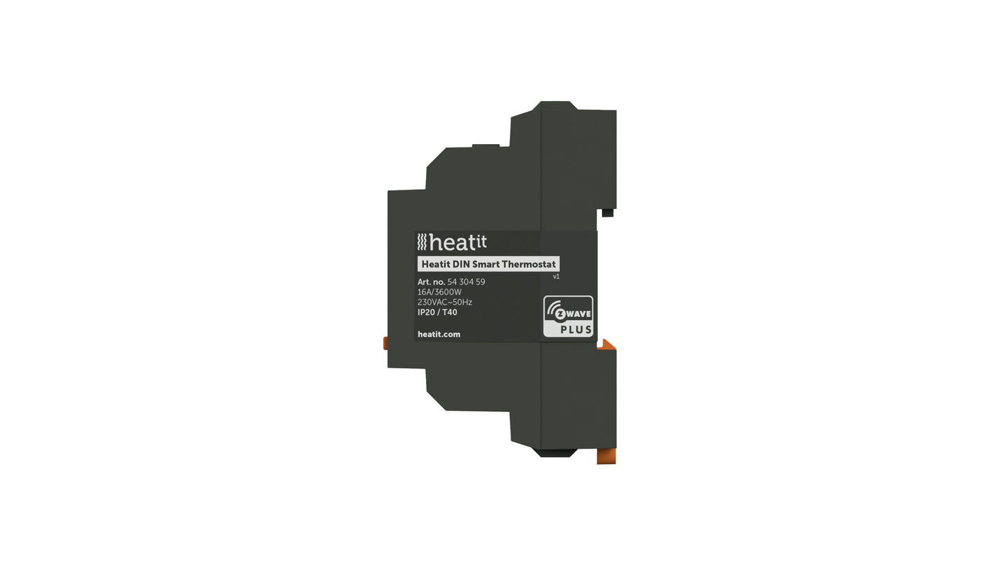 Yhdistelmätermostaatti Z-Wave Heatit DIN Smart 16A Modbus Kuva - 4