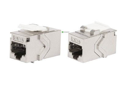 Liitin-Cat6a, RJ45-RJ45 Keystone jatko Cat.6a RJ45-RJ45 Keystone jatko STP