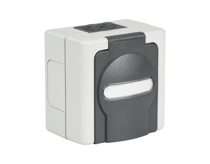 Pintarasia IP44, 2xCat6a Keystone IP44 Distribution box plastic Kuva - 1