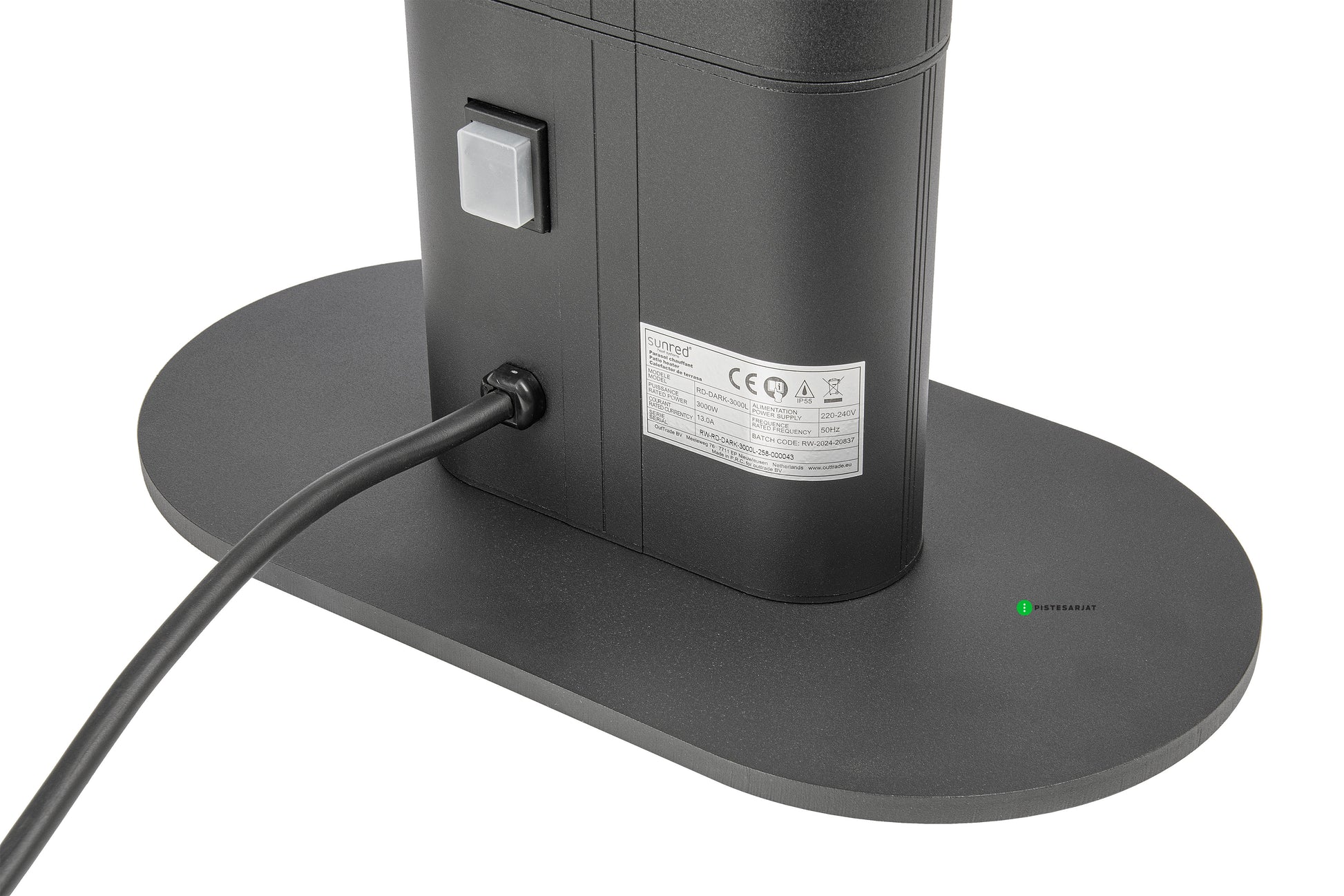 Infralämmitin Sunred Dark Valencia lounge Black 3000w IP55 Kuva - 5