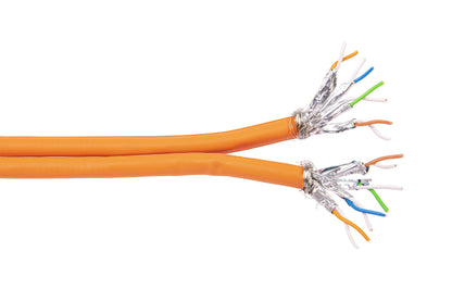 Tietoverkkokaapeli-Cat7 SLAN 1000 siam Dca Cat.7 S/FTP 2x4P siam FRNC/LS0H Dca
