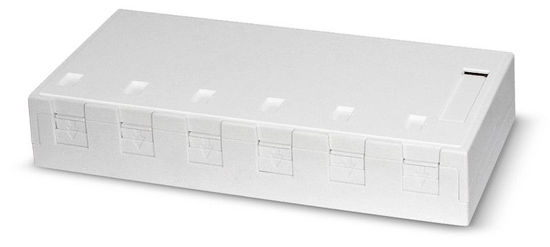 Pintarasia, 6xRJ45, Ei liit., pölys Surface mount box 6x Keystone Kuva - 2