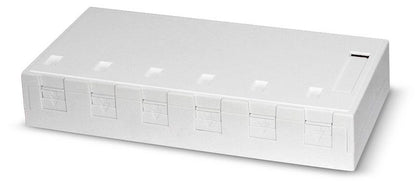 Pintarasia, 6xRJ45, Ei liit., pölys Surface mount box 6x Keystone Kuva - 2