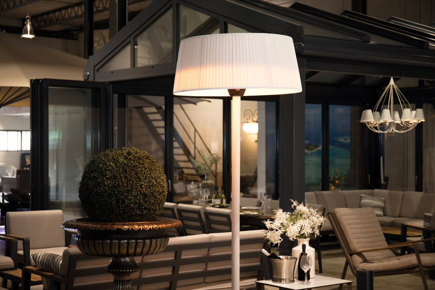 Infralämmitin Sunred Bright Artix Standing White 2100w IP44 Kuva - 4