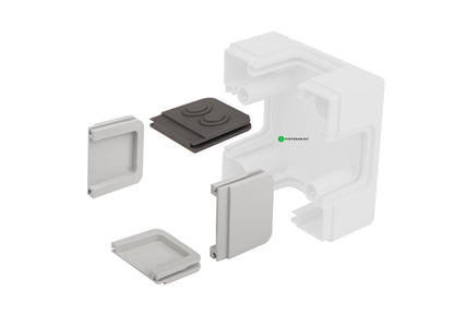 Pintarasia IP44, 2xCat6a Keystone IP44 Distribution box plastic Kuva - 8