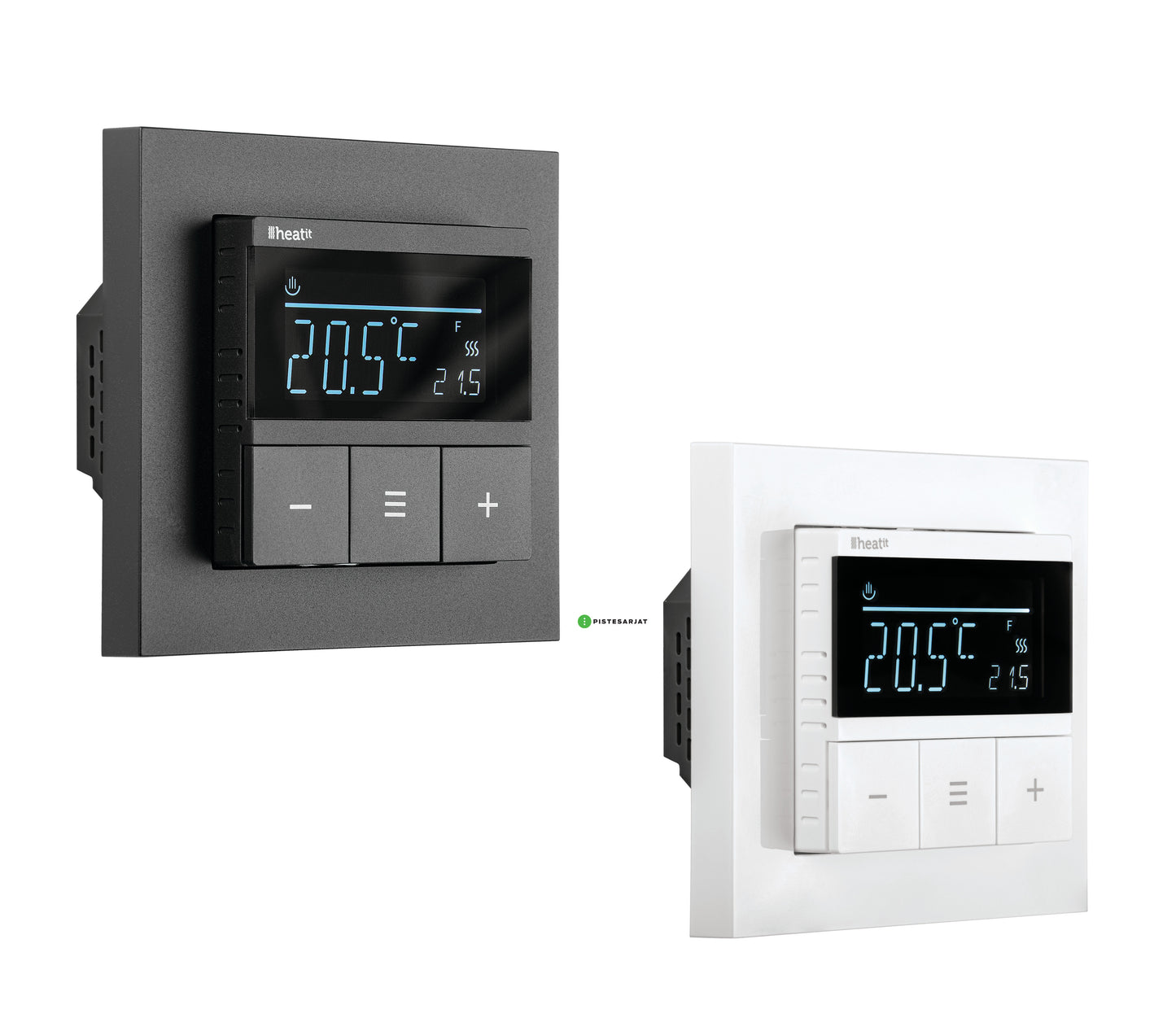 Yhdistelmätermostaatti Heatit Pro valkoinen / musta