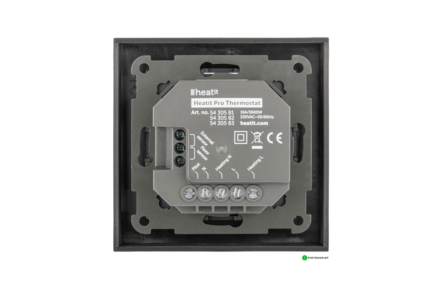 Yhdistelmätermostaatti Heatit Pro valkoinen / musta Kuva - 7