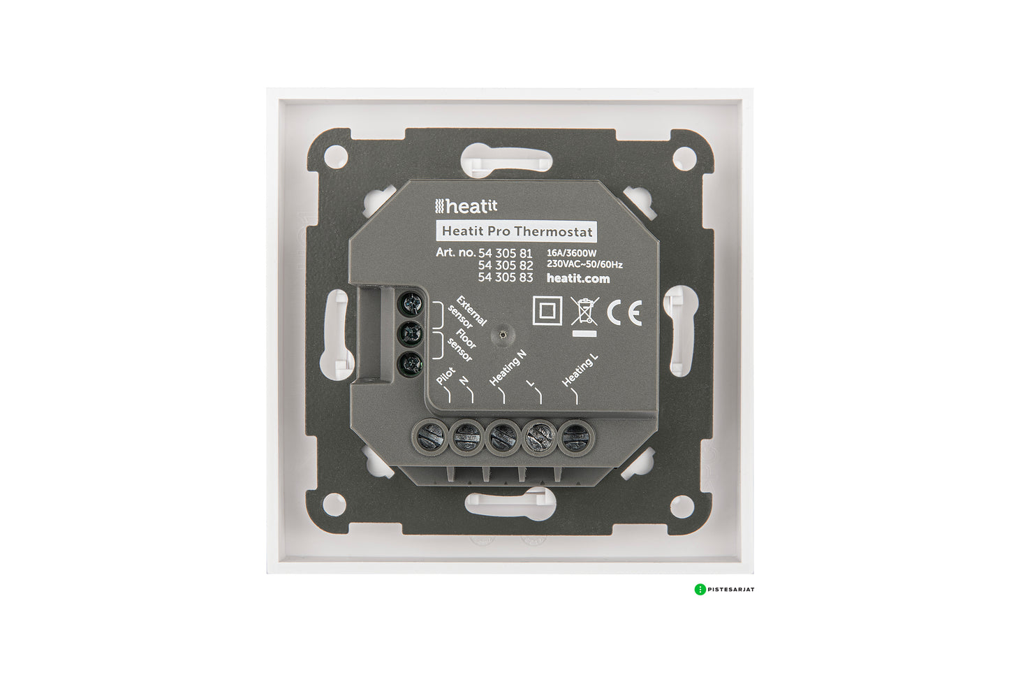 Yhdistelmätermostaatti Heatit Pro valkoinen / musta Kuva - 3