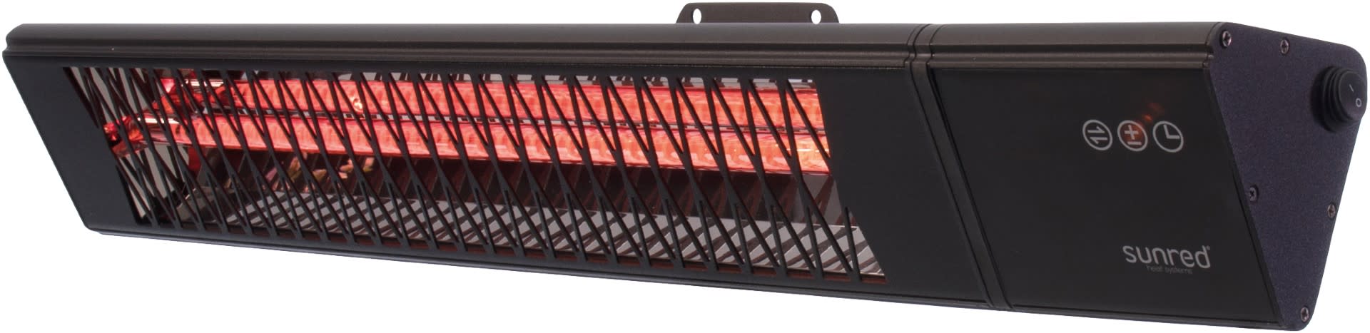 Infralämmitin Sunred Dark Smart Triangle Wall Black 2500w IP55