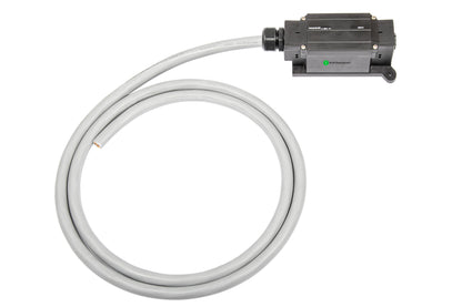 Liitäntärasia lattakaapelille IP65 5x10mm², 2m liitosjohdolla 5x16mm²/5x25mm²