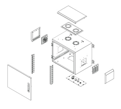 PST RACK IP55 Seinäkaapit 7-16U Kuva - 5