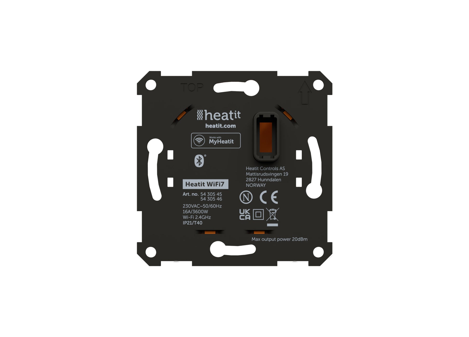 Älytermostaatti Heatit WiFi7 BLE 16A valkoinen / musta Kuva - 11