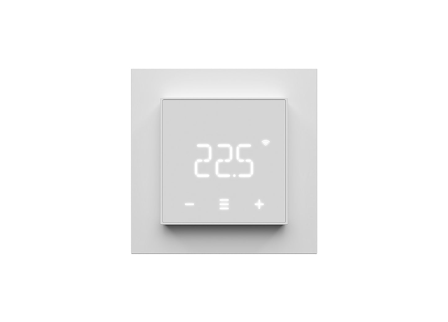 Älytermostaatti Heatit WiFi7 BLE 16A valkoinen / musta Kuva - 1