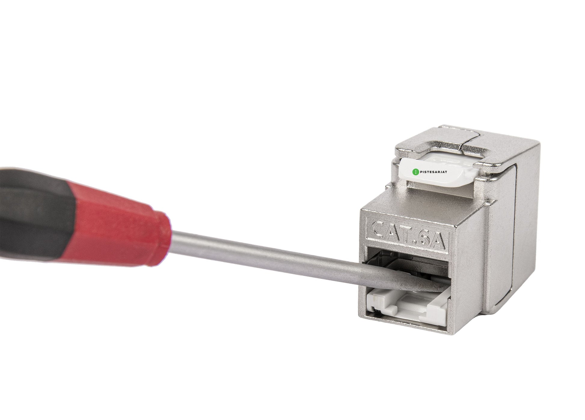 Liitin-Cat6a RJ45 STP shortbody Keystone Cat.6a työkaluton Keystone liitin Kuva - 4