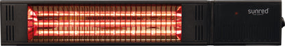 Infralämmitin Sunred Ultra Fortuna Wall Black 1500w IP55 Kuva - 2