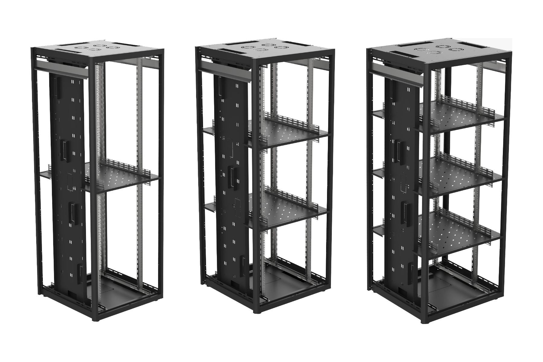PST RACK Osastokaapit 2-4 osainen 42-52U Kuva - 2