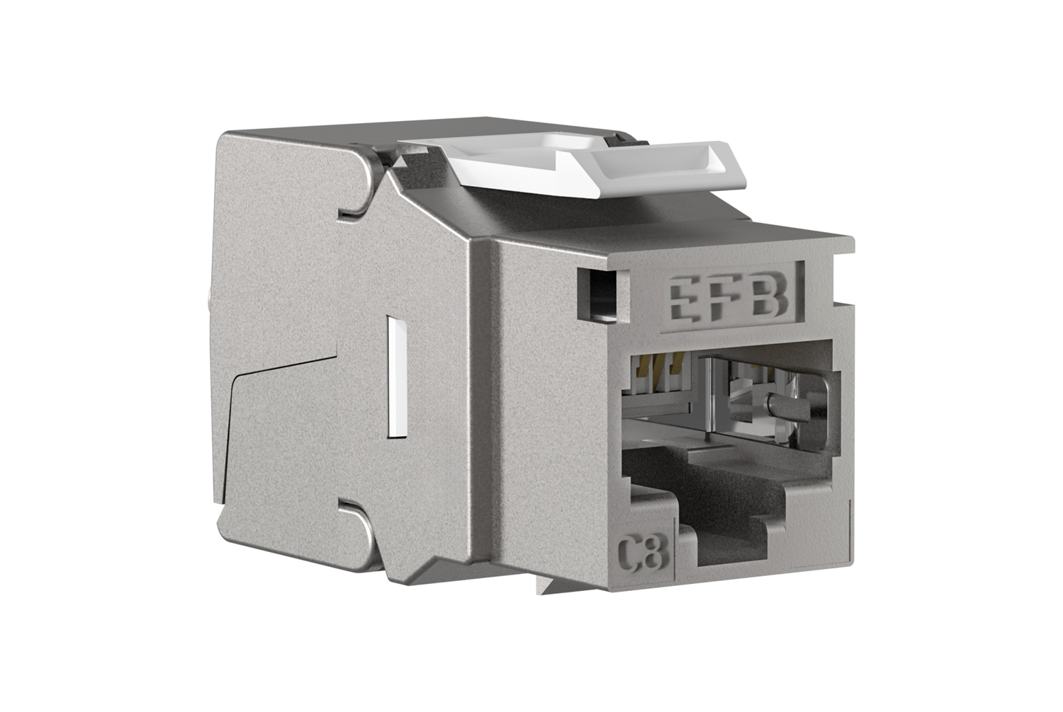 Liitin-Cat8 STP Keystone, työkaluton RJ45 Keystone STP, Cat.8, 40Gbit