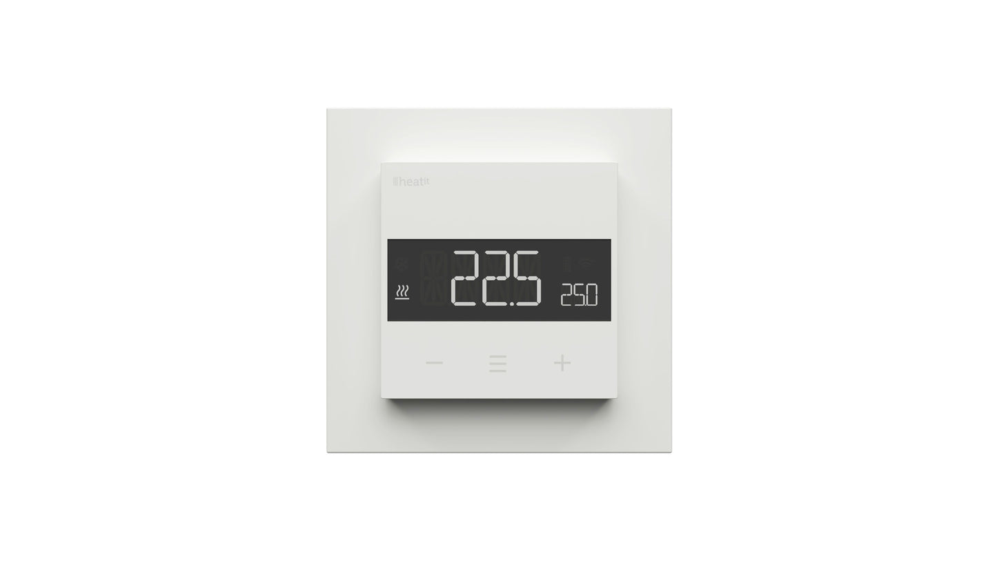 Yhdistelmätermostaatti Z-Wave Heatit Z-TRM6 valkoinen / musta Kuva - 1