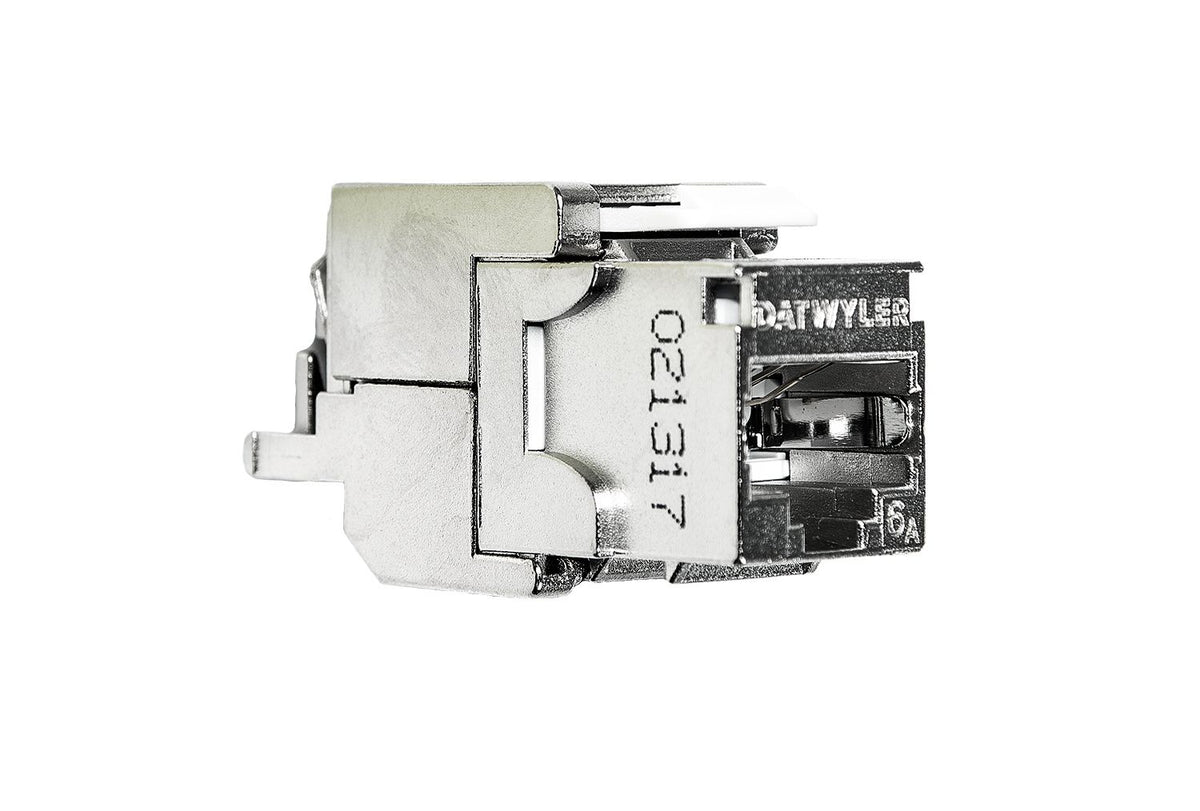 Liitin-CAT6a RJ45 STP Keystone KS-T Cat.6a/Ea STP työkaluton 12kpl/pkt