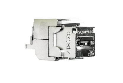 Liitin-CAT6a RJ45 STP Keystone KS-T Cat.6a/Ea STP työkaluton 12kpl/pkt
