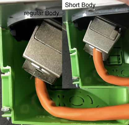 Liitin-Cat6a RJ45 STP shortbody Keystone Cat.6a työkaluton Keystone liitin Kuva - 6