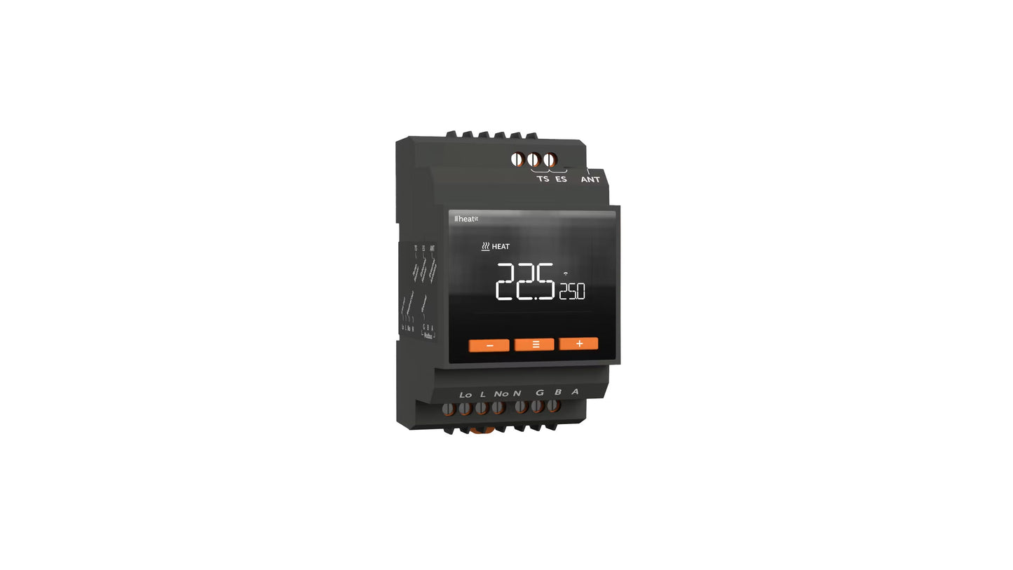 Yhdistelmätermostaatti Z-Wave Heatit DIN Smart 16A Modbus