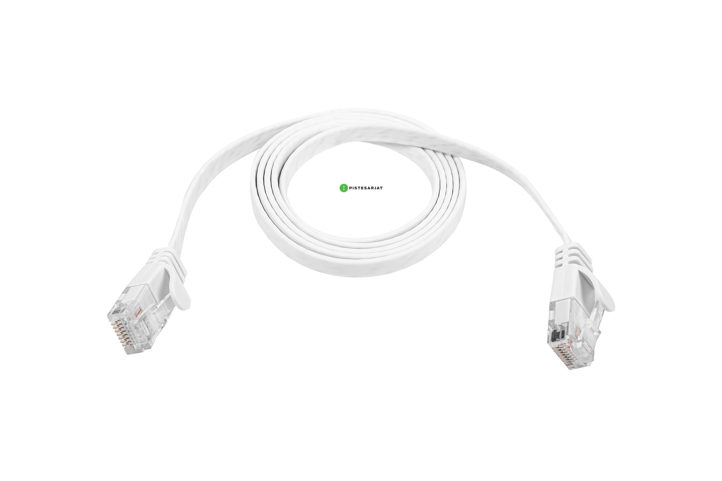 Kytkentäkaapelit RJ45-RJ45 Cat6a U/UTP Latta Valkoinen