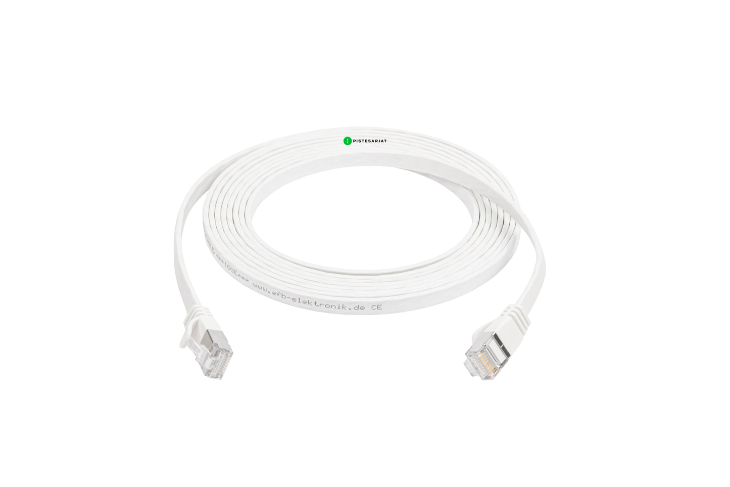 Kytkentäkaapelit RJ45-RJ45 Cat6a U/FTP Latta Valkoinen