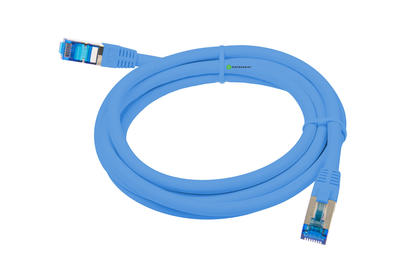 Kytkentäkaapeli-Cat6a superflex RJ45-RJ45 Cat.6a S/FTP Sininen