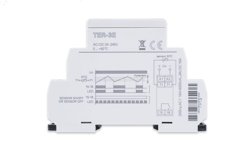 Lattiatermostaatti TER-3E DIN 16A 0-60ºC Kuva - 2