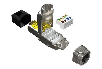 Liitin-Cat8.1 RJ45, urosliitin Cat.8.1 RJ45 field plug työkaluton Kuva - 2