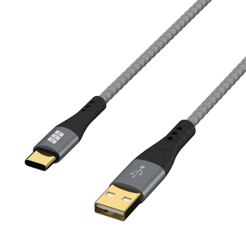 USB-A <-> USB-C -kaapelit, 0,5-3m, 60W