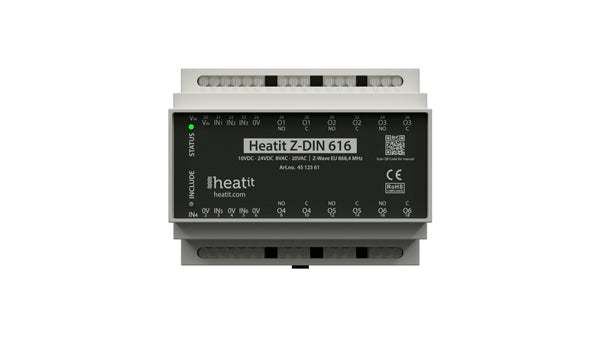 Releyksikkö Z-Wave Heatit Z-DIN 616-6x16A Kuva - 1