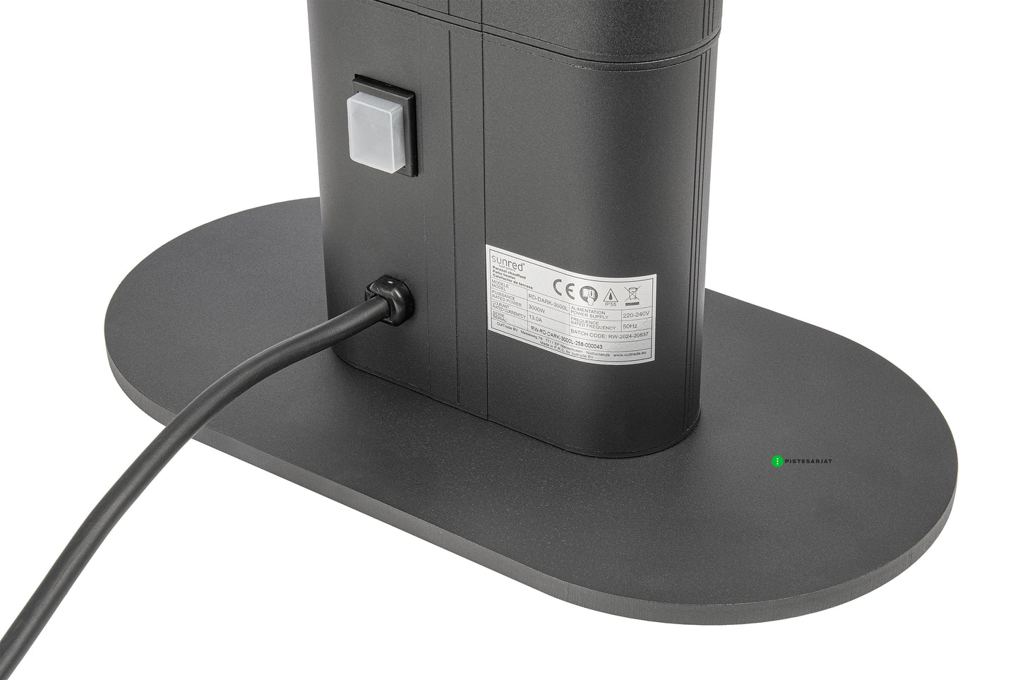 Infralämmitin Sunred Dark Valencia lounge Black 3000w IP55 Kuva - 5
